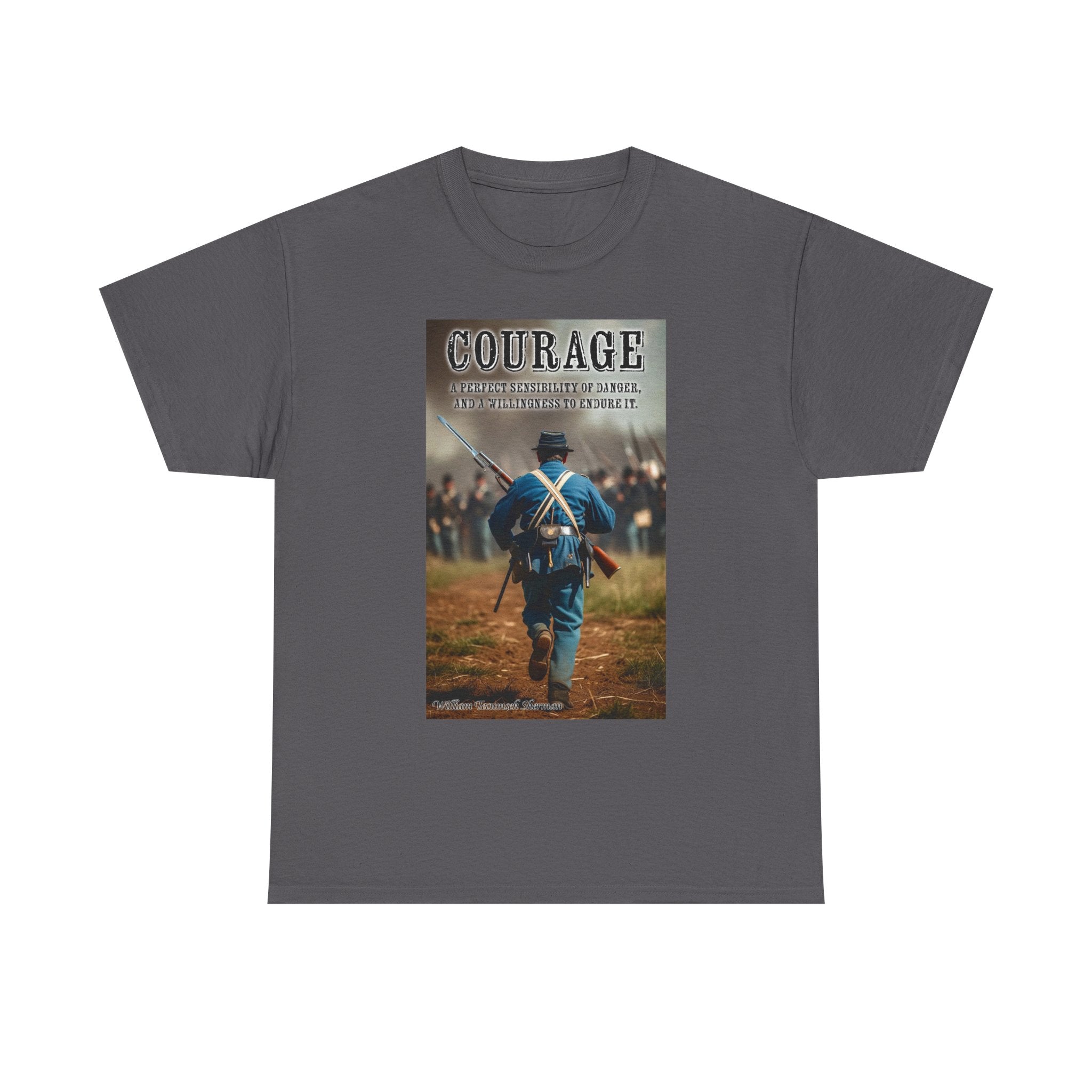 Courage Civil War Artistic Quote Tee