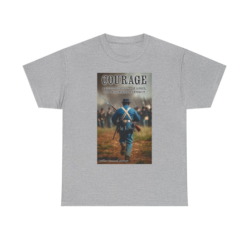 Courage Civil War Artistic Quote Tee